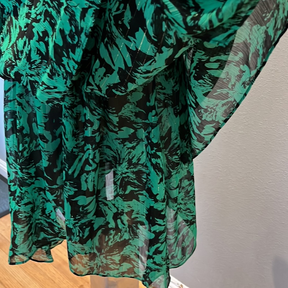 Misa Los Angeles Olivia Dress Emerald Abstract NWT - Picture 14 of 15